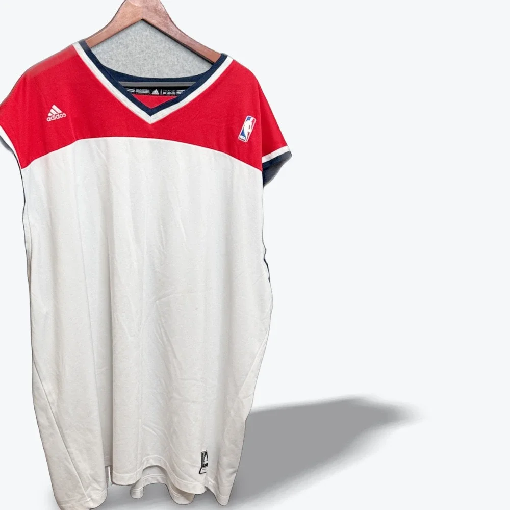 Adidas NBA 4XL PlayerID Warm Up Shooting Shirt Red White Blue Pro Team‎ 2012